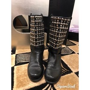 STUART WEITZMAN Studded Moro Boots